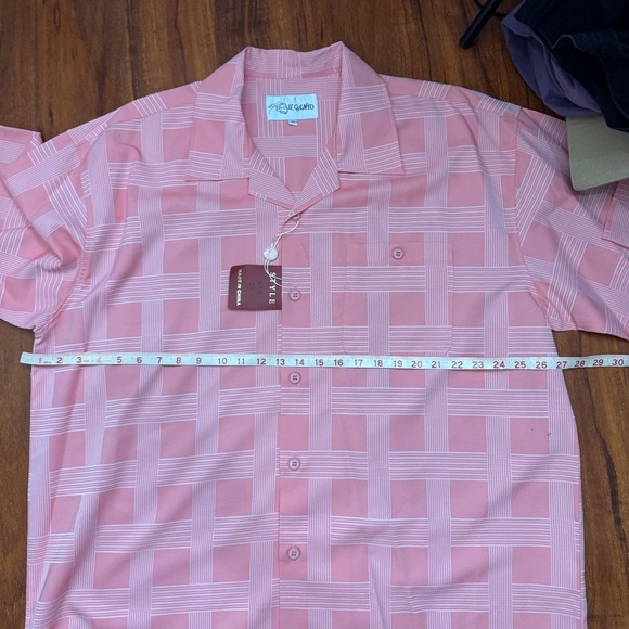 Il Canto Button Up Shirt Vintage Pink Size 2X - Picture 4 of 5